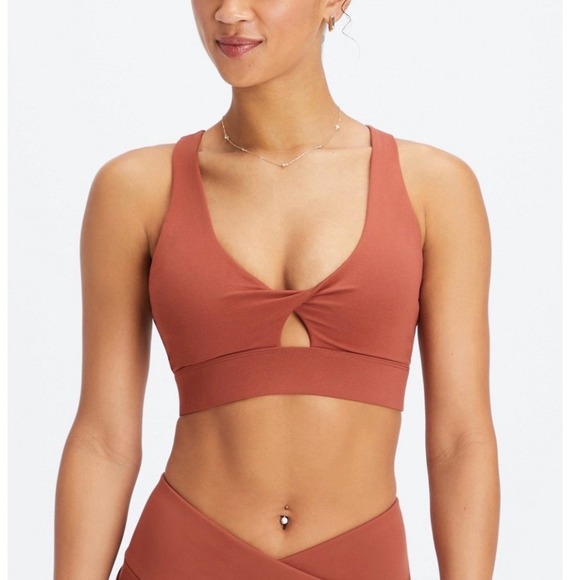 Fabletics Other - Fabletics Oasis Twist Front Sports Bra‎ Rust Mahogany Athletic Workout Top 1X